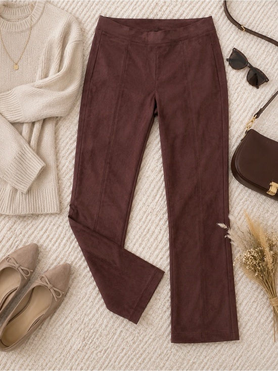 NYDJ Pants - Suede Pull On Slim Bootcut Pants